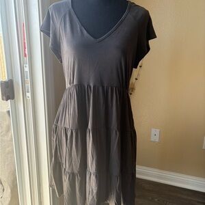 Love Tree Black Tiered Dress